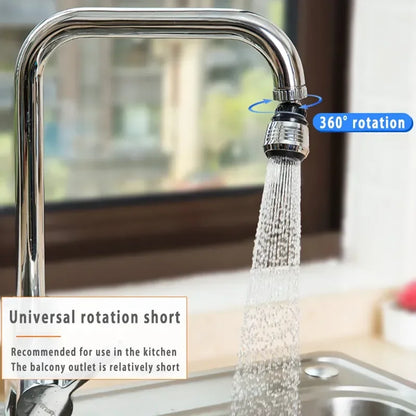 360° High Pressure Faucet Extender – 2 Spray Modes