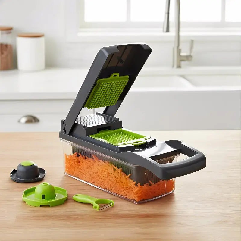 16-in-1 Vegetable Chopper, Slicer & Grater with Egg Separator