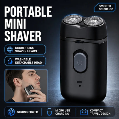 Men's Electric Portable Shaver, Double Headed Shaver