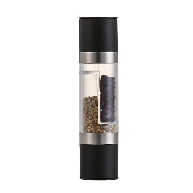 2-in-1 Salt & Pepper Grinder | Stainless Steel with Adjustable Ceramic Mill
