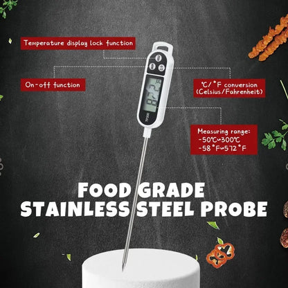 Digital Food Thermometer – Instant Read LCD Display