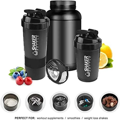 Protein Shaker Cup with Powder Storage Compartment | 500ml